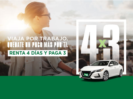 RENTA 4 DIAS Y SOLO PAGA 3 CON NATIONAL CAR RENTAL